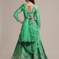 Jyoti Fashion Women's Sea Green Jacquard Silk Gold Woven & Platted Work Lehenga Choli with Dupatta | Swadesiicart