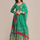 Jyoti Fashion Women's Rama Jacquard Silk Gold Woven Work Lehenga Choli with Dupatta | Swadesiicart