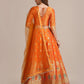 Jyoti Fashion Women's Orange Jacquard Silk Gold Woven Work Lehenga Choli with Dupatta | Swadesiicart