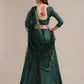 Jyoti Fashion Women's Bottle Green Georgette Sequins Lehenga Choli with Dupatta | Swadesiicart