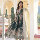 Jyoti Fashion Women's Bottle Green Russian Silk Sequins with Zari Embroidered Anarkali Kurta with Dupatta | Swadesiicart