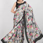Jyoti Fashion Women's Multicolor Pure Japan Satin Digital Printed Designer Saree with Blouse | Swadesiicart