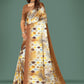 Jyoti Fashion Women's Multicolor Pure Japan Satin Digital Printed Designer Saree with Blouse | Swadesiicart