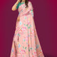 Jyoti Fashion Women's Multicolor Pure Japan Satin Digital Printed Designer Saree with Blouse | Swadesiicart