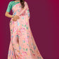 Jyoti Fashion Women's Multicolor Pure Japan Satin Digital Printed Designer Saree with Blouse | Swadesiicart