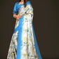 Jyoti Fashion Women's Multicolor Pure Japan Satin Digital Printed Designer Saree with Blouse | Swadesiicart