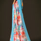 Jyoti Fashion Women's Multicolor Pure Japan Satin Digital Printed Designer Saree with Blouse | Swadesiicart