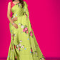Jyoti Fashion Women's Multicolor Pure Japan Satin Digital Printed Designer Saree with Blouse | Swadesiicart