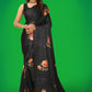 Jyoti Fashion Women's Multicolor Pure Japan Satin Digital Printed Designer Saree with Blouse | Swadesiicart