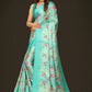 Jyoti Fashion Women's Multicolor Pure Japan Satin Digital Printed Designer Saree with Blouse | Swadesiicart