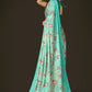 Jyoti Fashion Women's Multicolor Pure Japan Satin Digital Printed Designer Saree with Blouse | Swadesiicart