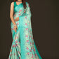 Jyoti Fashion Women's Multicolor Pure Japan Satin Digital Printed Designer Saree with Blouse | Swadesiicart