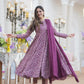 Jyoti Fashion Women's Purple Cotton Silk Heavy Digital Printed Kurta Set | Swadesiicart