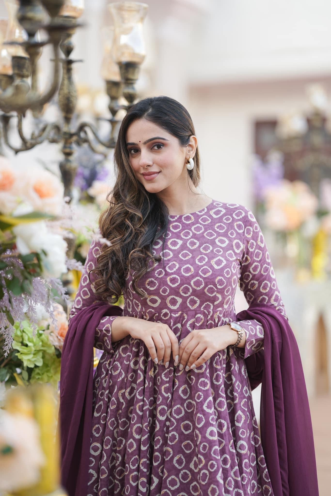 Jyoti Fashion Women's Purple Cotton Silk Heavy Digital Printed Kurta Set | Swadesiicart