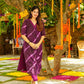 Jyoti Fashion Women's Purple Pure Muslin Heavy Digital Printed Kurta Set | Swadesiicart