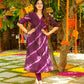Jyoti Fashion Women's Purple Pure Muslin Heavy Digital Printed Kurta Set | Swadesiicart