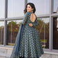 Jyoti Fashion Women's Blue Cotton Silk Heavy Digital Printed Kurta Set | Swadesiicart