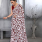 Jyoti Fashion Women's Maroon Faux Georgette Digital Printed Designer Saree with Blouse | Swadesiicart