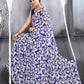 Jyoti Fashion Women's Navy Blue Faux Georgette Digital Printed Designer Saree with Blouse | Swadesiicart