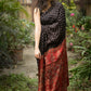 Jyoti Fashion Women's Black Imported Silk Satin Digital Printed Designer Saree with Blouse | Swadesiicart