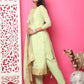 Jyoti Fashion Women's Pista Green Silk Jacquard Woven with Hand Work Salwar Suit Set | Swadesiicart