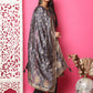 Jyoti Fashion Women's Grey Silk Jacquard Woven with Zari Work Salwar Suit Set | Swadesiicart