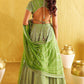 Jyoti Fashion Women's Parrot Green Banglory Silk 9MM Sequins with Zari Embroidered Lehenga Choli with Dupatta | Swadesiicart