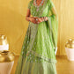 Jyoti Fashion Women's Parrot Green Banglory Silk 9MM Sequins with Zari Embroidered Lehenga Choli with Dupatta | Swadesiicart