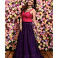 Jyoti Fashion Women's Purple Faux Georgette 3MM Sequins with Thread Embroidered Lehenga Choli with Dupatta | Swadesiicart