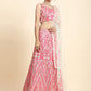 Jyoti Fashion Women's Pink Devsena Silk 3MM Sequins with Zari Dori Embroidered & Paper Mirror Work Lehenga Choli with Dupatta | Swadesiicart
