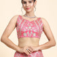 Jyoti Fashion Women's Pink Devsena Silk 3MM Sequins with Zari Dori Embroidered & Paper Mirror Work Lehenga Choli with Dupatta | Swadesiicart