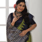 Jyoti Fashion Women's Mehendi Soft Tussar Silk Printed Temple Border Traditional Saree with Blouse | Swadesiicart