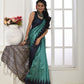 Jyoti Fashion Women's Firozi Soft Tussar Silk Printed Temple Border Traditional Saree with Blouse | Swadesiicart