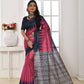 Jyoti Fashion Women's Pink Soft Tussar Silk Printed Temple Border Traditional Saree with Blouse | Swadesiicart