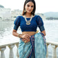 Jyoti Fashion Women's Firozi Soft Silk Zari Woven Traditional Saree with Blouse | Swadesiicart