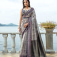 Jyoti Fashion Women's Grey Soft Silk Zari Woven Traditional Saree with Blouse | Swadesiicart