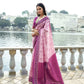 Jyoti Fashion Women's Pink Soft Silk Zari Woven Traditional Saree with Blouse | Swadesiicart
