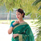 Jyoti Fashion Women's Rama Linen Silk Zari Woven Traditional Saree with Blouse | Swadesiicart