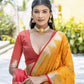 Jyoti Fashion Women's Mustard Tussar Silk Temple Border with Zari Lining Traditional Saree with Blouse | Swadesiicart