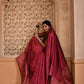 Jyoti Fashion Women's Rani Pink Handloom Raw Silk Weaving Pallu Traditional Saree with Blouse | Swadesiicart