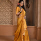 Jyoti Fashion Women's Mustard Handloom Raw Silk Weaving Pallu Traditional Saree with Blouse | Swadesiicart