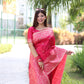 Jyoti Fashion Women's Rani Pink Handloom Raw Silk Weaving Pallu Traditional Saree with Blouse | Swadesiicart
