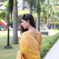 Jyoti Fashion Women's Yellow Handloom Raw Silk Weaving Pallu Traditional Saree with Blouse | Swadesiicart
