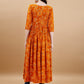 Jyoti Fashion Women's Mustard Rayon Bandhani Printed Casual Flared kurta | Swadesiicart