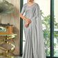 Jyoti Fashion Women's Grey Silk Blend Embellished Border with Beads & Crystal Cutwork Saree with Blouse | Swadesiicart