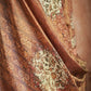Jyoti Fashion Women's Brown Pure Tissue Shimmer Floral Digital Print With Zardoshi Hand Work Salwar Suit Set | Swadesiicart