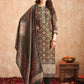 Jyoti Fashion Women's Green Pure Tissue Shimmer Floral Digital Print With Zardoshi Hand Work Salwar Suit Set | Swadesiicart