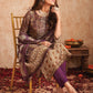 Jyoti Fashion Women's Purple Pure Tissue Shimmer Floral Digital Print With Zardoshi Hand Work Salwar Suit Set | Swadesiicart