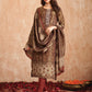 Jyoti Fashion Women's Gold Pure Tissue Shimmer Floral Digital Print With Zardoshi Hand Work Salwar Suit Set | Swadesiicart