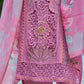 Jyoti Fashion Women's Pink Muslin Resham Thread with Jari & Cut Work Salwar Suit Set | Swadesiicart